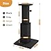 PAWZ Road Large Cat Scratching Post 32” Tall Black Scratching Post for Indoor Cats Adults Ultimate Scratch Post with Woven Sisal, Large Base and Removable Dangling Ball- Black