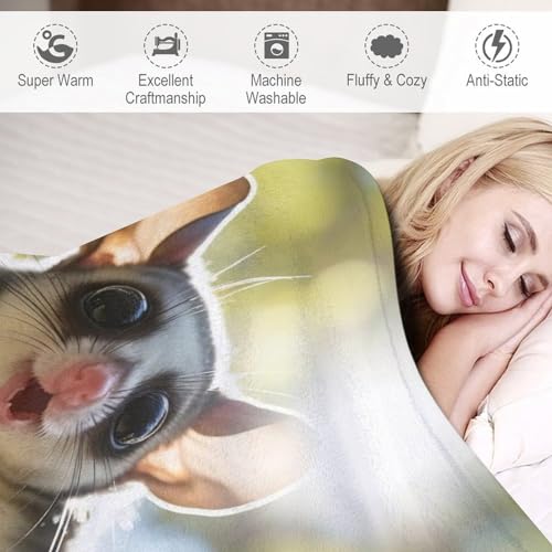 Couverture motif planeur de sucre impression 3D idée cadeau originale - 4