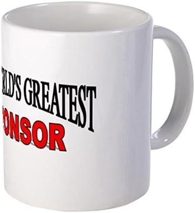 Demon Decal Mug - "The World's Greatest Sponsor" Mug - 15 Ounce Ceramic White Coffee/Tea Cup "