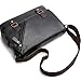 Didiseaon Men’s Outdoor Briefcase and Envelope Bag, Black Pu Leather Business Shoulder Bag Large Capacity, Fashion Portfolio for Office and Travel Use