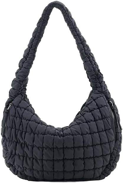 VAKAER Puffer Tote Bag for Women Quilted Crossbody Large Hobo Carryall Lightweight Padded Shoulder Bag for Travel Work | Puffer, Quilted, Large, Carryall, Lightweight, Padded