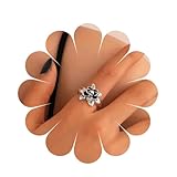 Aneneiceera Bague Tête de Mort Vintage Fleurie Filigrane Gothique Squelette en Argent Punk   Bijoux De Main Pour Femmes