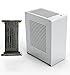 ZZEW A1P Mini-ITX Case, Micro ITX PC Case, Mini Computer Case in Silver Color, Full Aluminum Small Gaming Case with 3.0 Dual Reverse PCI Riser Cable