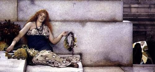 Toile sur les marches du Capitole pour habiller un grand mur | Affiche Alma-Tadema 60x90cm