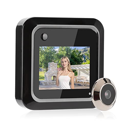 Peephole Camera,2.4in Smart Mirilla Digital Para Puerta,Peep Hole Cameras for Front Door,0.3mp 95° Wide Angle Camera Door Viewer with TFT LCD Screen Display,Photo and Video Recording