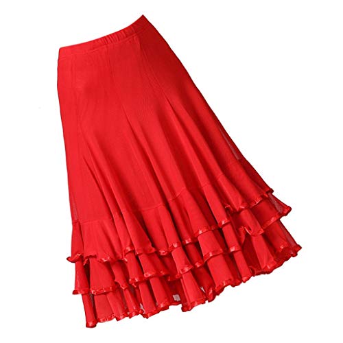 Jupe courte flamenco pour spectacle de ballroom danse et vêtement de fête - 6