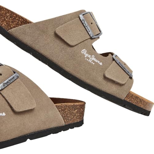 Pepe Jeans Sandales en Cuir Bio Beige