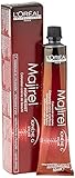 La crema Majirel se usa mezclando 1 tubo de 50 ml con 75 ml de oxidante en la crema N. 1 20 vol (6%) para aclarar 2 tonos. Para un aligeramiento de 3 tonos, elija la crema en crema No. 2 30 Vol (9%)