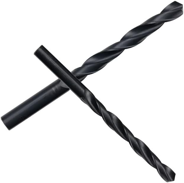 朝日ジア 5pcs / 10pcs1mm-14mm 17.5mm HSSストレートシャンクツイストドリルビットブラックコーティングス