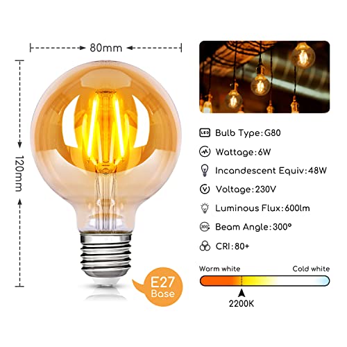 Ampoule LED Edison E27 créant une ambiance bistrot rétro - 3
