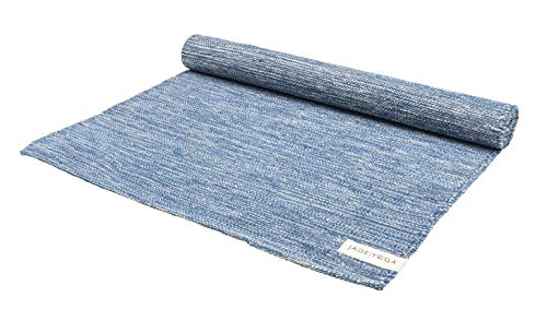 Jadeyoga All Natural Organic Cotton Mysore Yoga Rug, Lightweight & Portable Gym Fitness Exercise Stretching Rugs For Meditation, Yoga Rug Mat For Women & Men, Machine Washable Rug #TOP14
