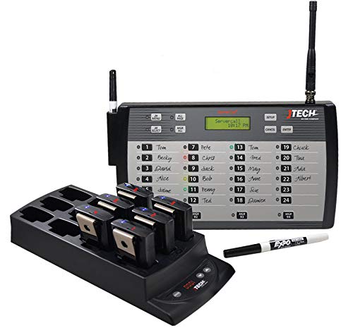 JTECH ServerCall Transmitter Paging System - 24 Rugged Pagers