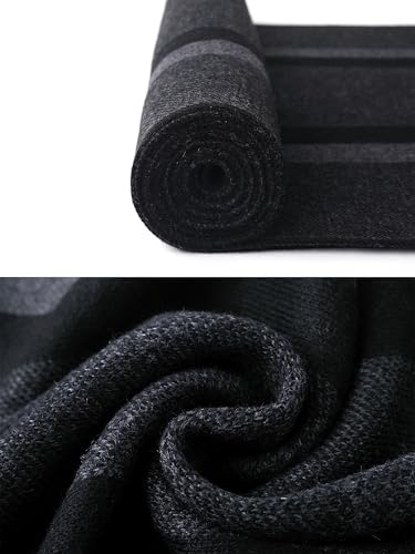 Bufanda de punto con 6% lana de moda chic casual para hombre 5