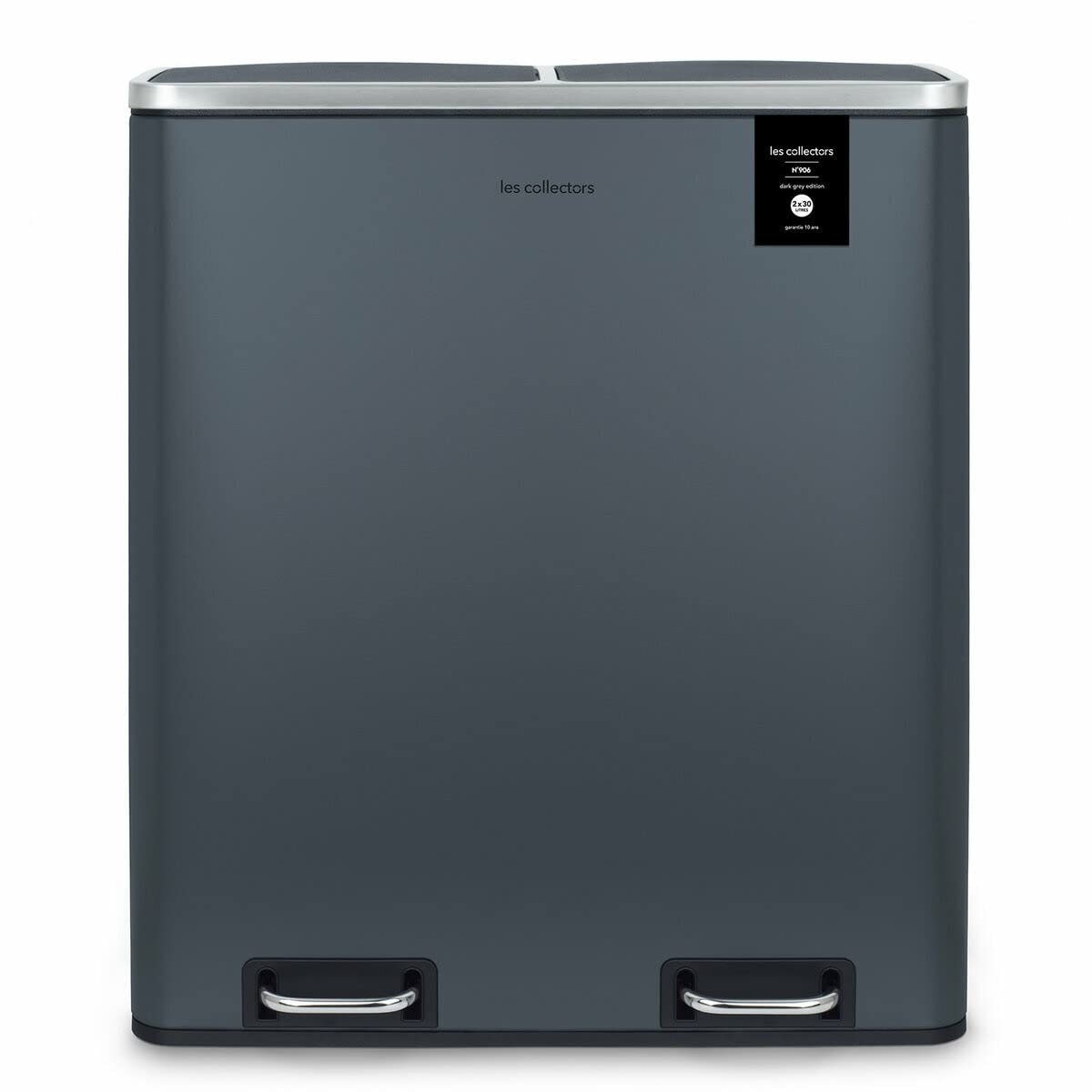 Stainless Steel 60 Litre Step On Multi-Compartments Trash & Recycling Bin
