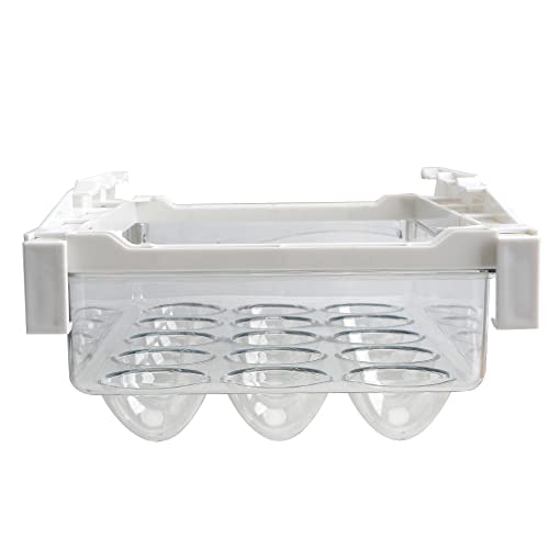 Begino Pull-Out Egg Holder For Refrigerator, 15 Grid Egg Basket Layer Egg Storage, Multifunctional Food Organizer Reusable Fruit Vegetables Meal Fresh Container (Egg Container) #TOP3