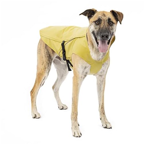 Kurgo Halifax Rain Shell, Hard Shell Dog Raincoat, Waterproof Rain