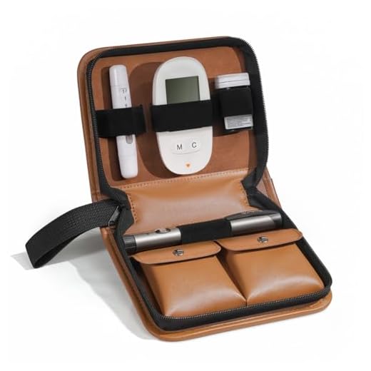 Premium Blood Glucose Monitor Carrying Case