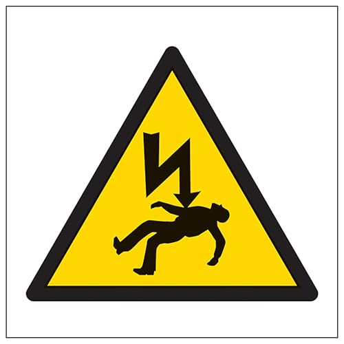 V Safety Warning Risk Of Death Symbole de sécurité 100