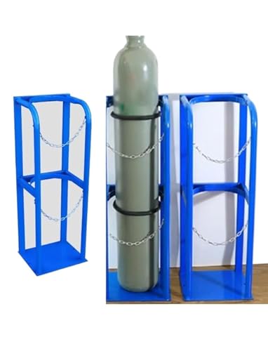 Chariot porte-bouteilles de gaz en acier avec roulettes tout terrain