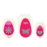 LEICHT ZU STANZEN - Sehr Benutzerfreundlich kinderleicht zu bedienen auch für Kinder sehr gut geeignet. Stanz die motiven in verschiedene Materialien wie Bastelpapier, Korkpapier, Scrapbookpapier, Decoupagepapier, Moosgummi, dünnem Karton oder Filz