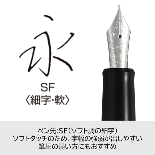 Image of Pilot Fountain Pen Custom Heritage 912, Black Body, SF-Nib