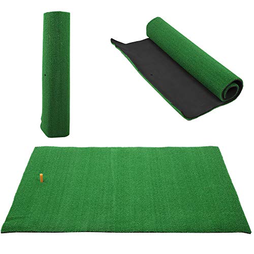 Red-de-Entrenamiento-de-Golf-Desconocido-Qiilu-Golf-Golpear-Mat-Interior-Golf-al-Aire-Libre-Columpio-Practica-esteras-de-Hierba-con-Goma-tee-de-Golf