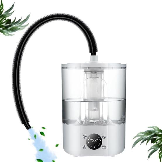 Reptile Humidifier & Mister - LCD Display Terrarium Fogger with Color Gradient Lighting, 3L Large Capacity Tank, Adjustable Nozzle - Ideal for Reptiles, Amphibians, and Vivarium Plants