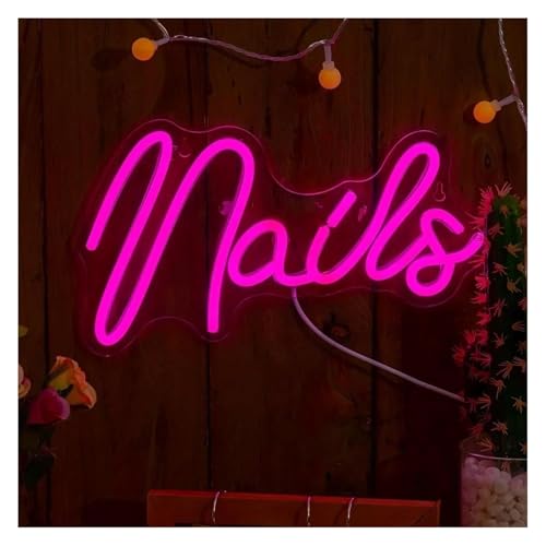 Enseigne au néon Nails pour rompre la monotonie des murs de votre commerce