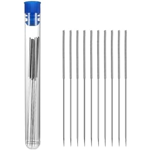 3D Drucker Düse Reinigung Kit, 3D Drucker Düsen Reinigungsnadel, Edelstahl Extruder Düse Reiniger, 10 Stücke 0.4mm druckernadeln Edelstahl Düsen Reinigungsnadeln Cleaning Needles Kits, Silberig