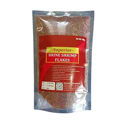 Artemia-FlakesBrine-Shrimp-Flakes-Crushed-for-All-Fish-BreedsFish-Feed-for-Guppy-Bettas-AngelsTetra-Brown-Color-100-Gram