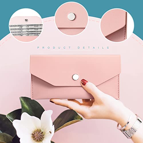 3 Pieces Money Envelopes For Cash Envelope Wallets Pu Leather Cash Money Pouch Cash Envelope Holder Reusable Budget Envelope For Women Girls Wedding Graduation Birthday (Blue, White, Pink) #TOP2