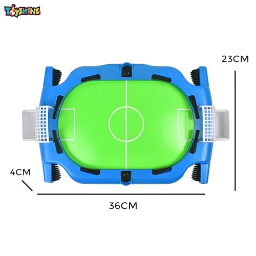 Image of Toyshine Mini Table Top Portable Desktop Soccer Game Indoor Fun Family Intelligence Battle Shoot Arcade Game For Kids And Adults. Age 4+, Multiplayer,Table Football