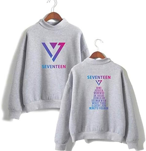 Amazon めのう韓国ファッション人気 Seventeenパーカー トレーナー服トップス 長袖シャツ ペア服演出衣装 コンサート 日常服 応援服 トレーナー パーカー 通販