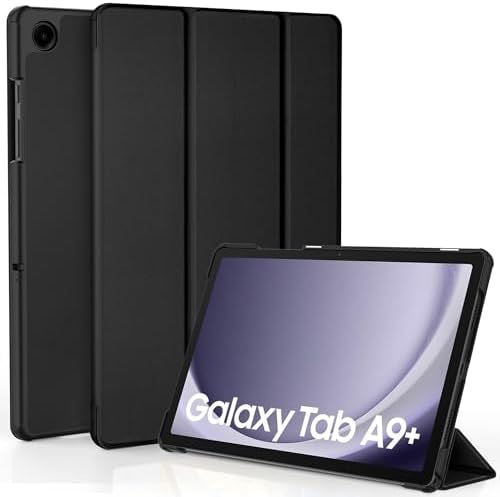 EasyAcc Case for Samsung Galaxy Tab A9+ Plus 11 Inch 2023 Tablet, Black