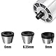Bestgle collet adapter 3 stücke spannzangen adapter collet chuck spannmutter federzangen set hochwertiges kohlenstoffstahlmaterial für geradschleifer ersatzspannzange schneiden 6mm 6.35mm 8mm