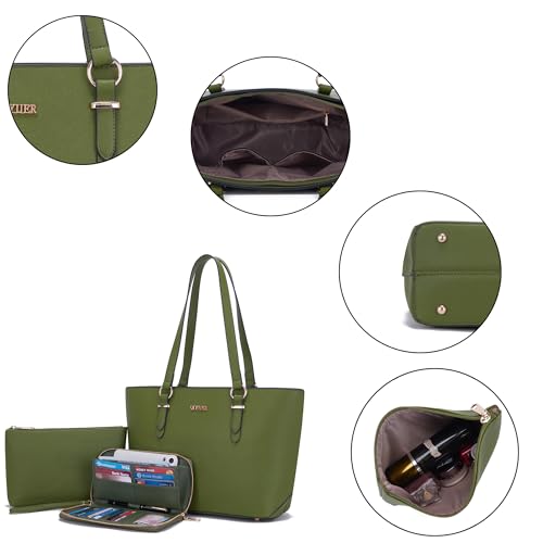 Image of Purses And Wallets Set For Women Work Tote Satchel Handbags Shoulder Bag Top Handle Totes Purse With Matching Wallet