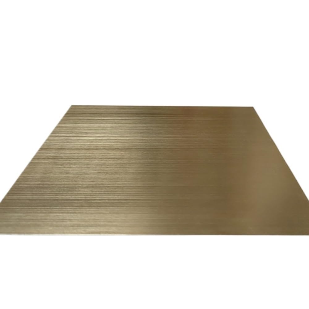 3 Stück goldene dünne dekorative Aluminiumbleche – eloxierte Aluminiumplatten(200x200x0.8mm)
