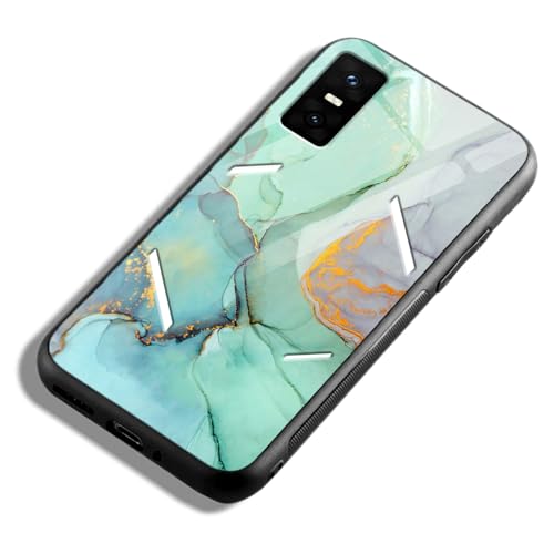 Image of COLORflow Back Cover Compatible with Infinix GT 30 Pro 5G | Green Marble | Shockproof TPU Bumper Cover with Camera Protection Back Cover Compatible with Infinix GT 30 Pro 5G