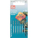 Praktisch zu verwenden Prym Stickerei, Metal, Gold/Silber, 37 mm Länge x 0,8 mm Dicke, 6