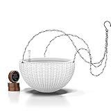 GARDENIX DECOR 11'' Self Watering Hanging planters for Indoor Plants - Flower Pot with Water Level...