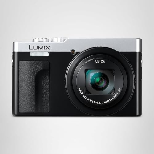 Panasonic Lumix TZ99 | Appareil Photo Compact Zoom Puissant (Capteur 20.3MP, Zoom Leica 30x F3.3-6.4, Écran Tactile inclinable, Stabilisation, Mode Selfie, Vidéo 4K, Wi-FI, Bluetooth) Silver