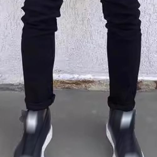 Men's Slim Fit Skinny Stretch Jeans Mid Rise Tapered Leg Jean Trousers Casual Comfy Denim Pencil Pants4