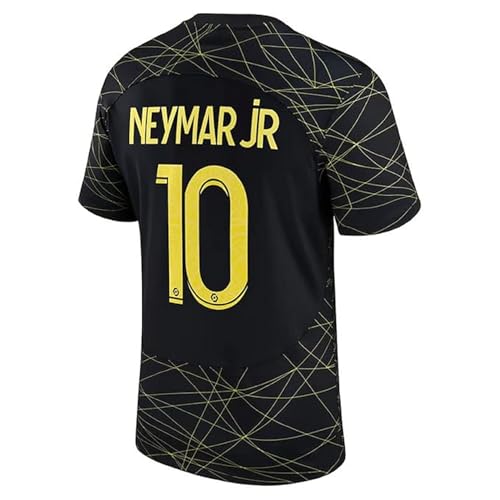 Generic Neymar Football Jersey Black T-Shirt for Men & Kids - Image 4