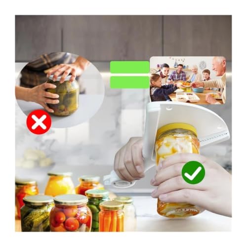 Ouvre-bouteille décapsuleur 2 en 1 ergonomique noir pour pot