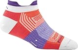 Darn Tough 1797 Women's Merino Wool Pulse No Show Tab Light Cushion Socks, Coral, Medium (7.5-9.5)