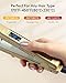 KIPOZI 1 Inch Pro Titanium Flat Iron for Hair, Dual Voltage Hair Straightener with 450F Salon High Heat, Anti Frizz Digital Hair Straightener, Gold