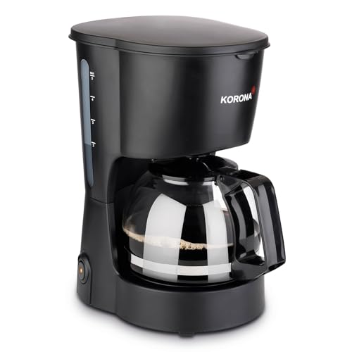 Korona 12011 Kaffeemaschine in Schwarz - Filter Kaffeeautomat für 5 Tassen...
