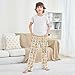 Yuiboo Soft Sleepwear Pastel Teddy Bear & Honey Jar Youth Lounge Pajama Pants Holiday with Pockets 13-14Y