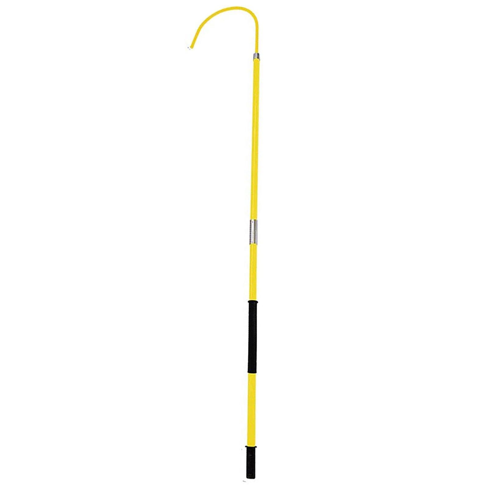 GHHVFEC High Voltage Insulated Rescue Hook 10kV-110kV, Lifesaving Anti-Electrocution Hotstick, 3.3/5/6.6/9.8 Ft Safety Pole for Electrical Rescue Operations
