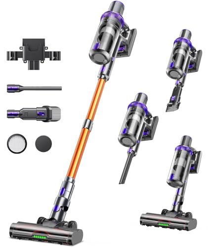 Cordless Vacuum Cleaner 450W 48KPA 60Min, Pet Hair, Purple